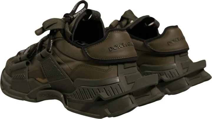 Military Green Space Low Top Sneakers Men's Shoes (Pre-Owned) - Image 4