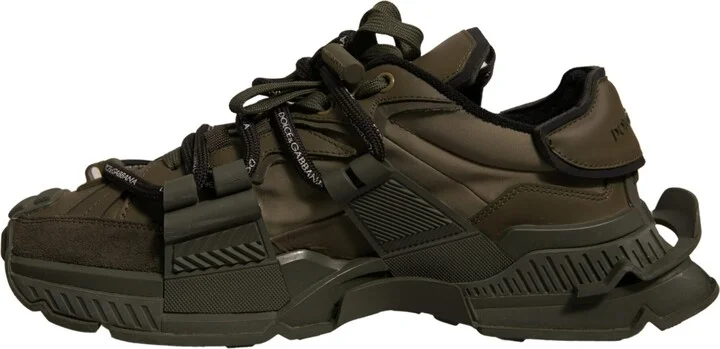 Military Green Space Low Top Sneakers Men's Shoes (Pre-Owned) - Image 5