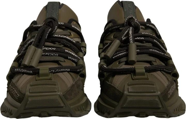 Military Green Space Low Top Sneakers Men's Shoes (Pre-Owned) - Image 2