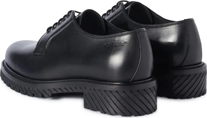 Military leather derby shoes - Image 3
