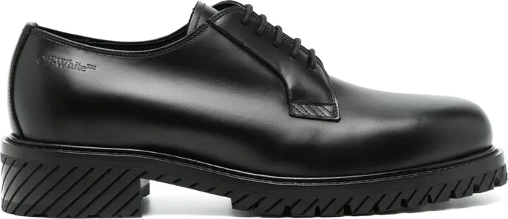 Military leather Derby shoes
