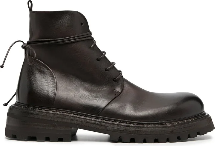 Military-Style Lace-Up Boots