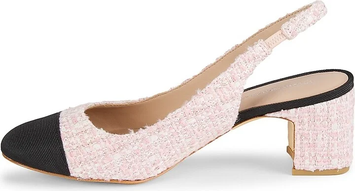 Milla 64MM Tweed Slingback Pumps - Image 4