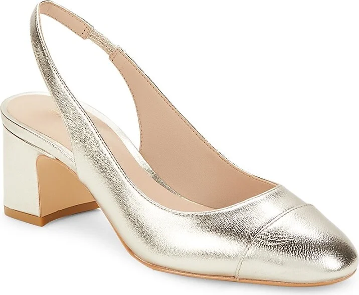 Milla Block Heel Slingback Pumps - Image 2