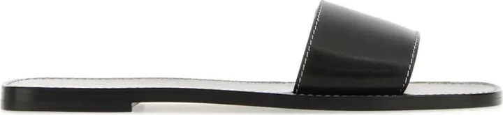 Milla leather slides