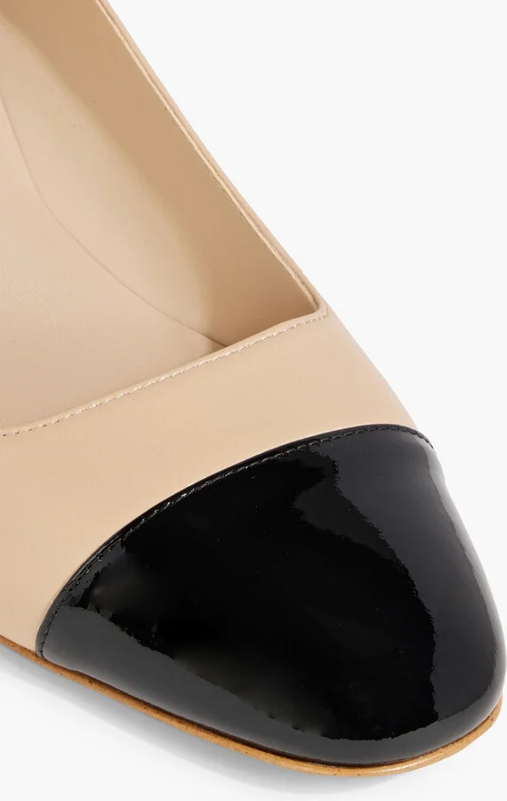 Milla smooth and patent-leather pumps - Image 7