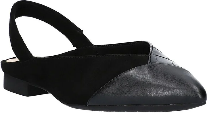 Milla Womens Faux Leather Slip-On Slingbacks