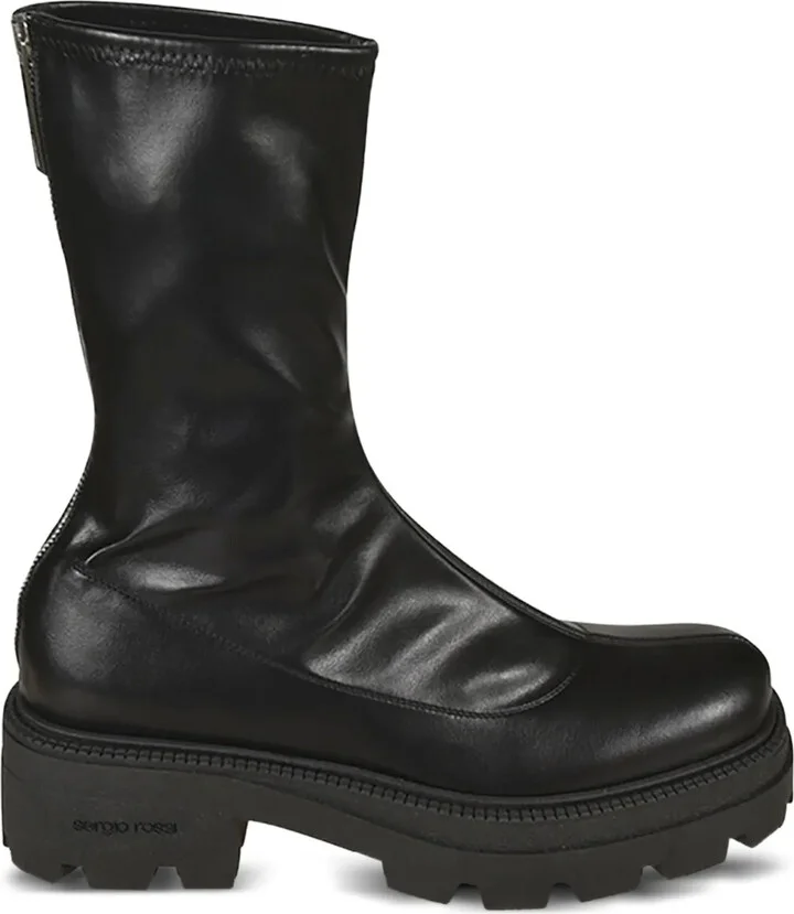 Milla zip-detail platform boots