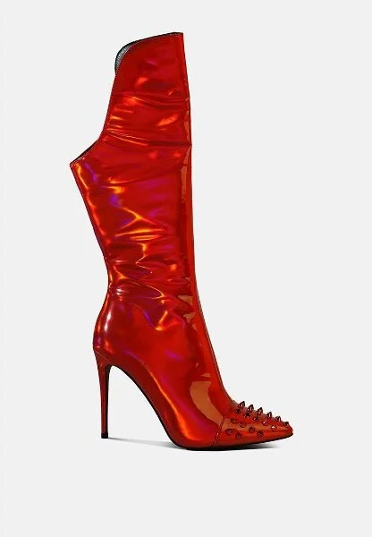 Millenial Bug Patent High Heeled Mary Jane Shoes Women - Image 4