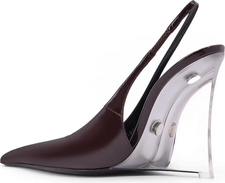 Miller 110 Patent Leather Slingback Décolleté - Image 3