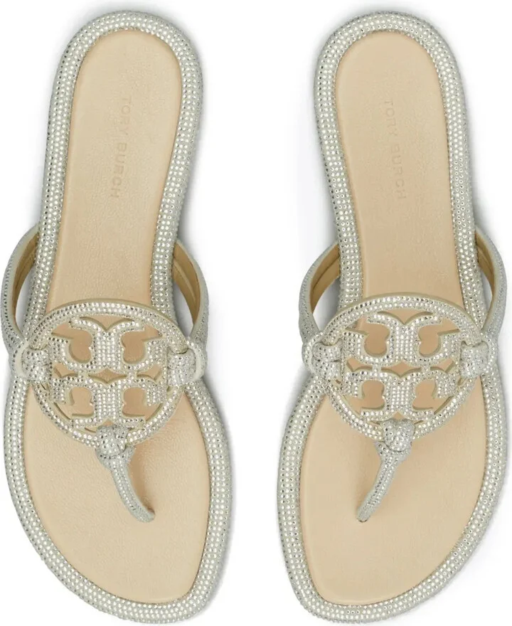 Miller crystal-embellished flip flips - Image 4
