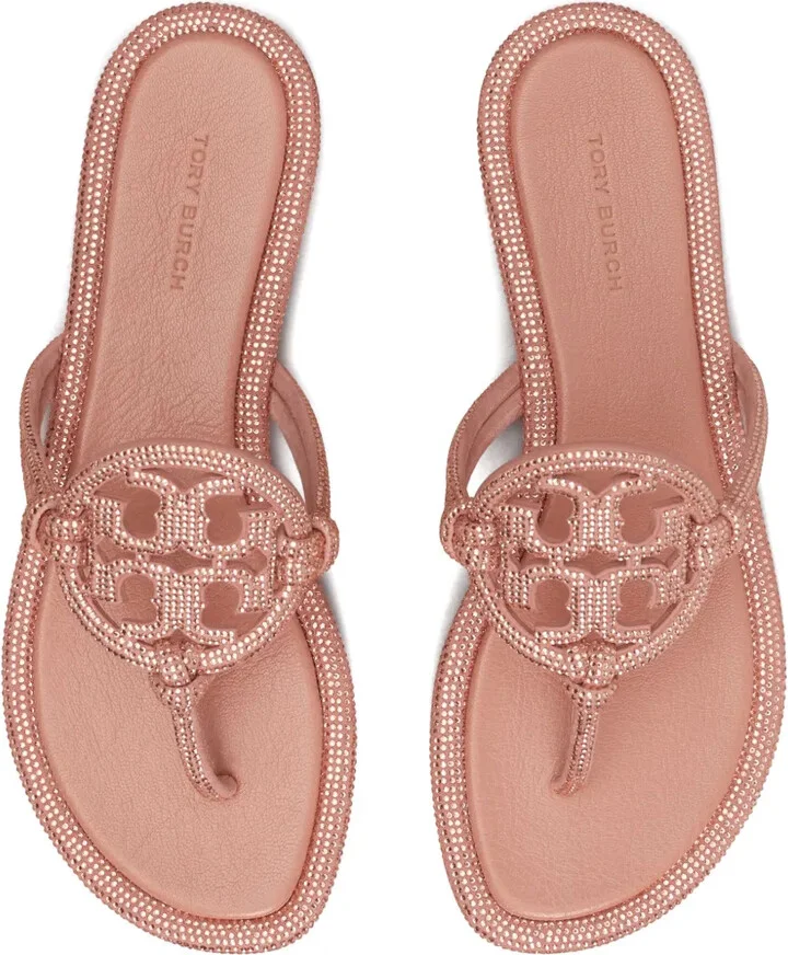 Miller crystal-embellished flip flops - Image 4