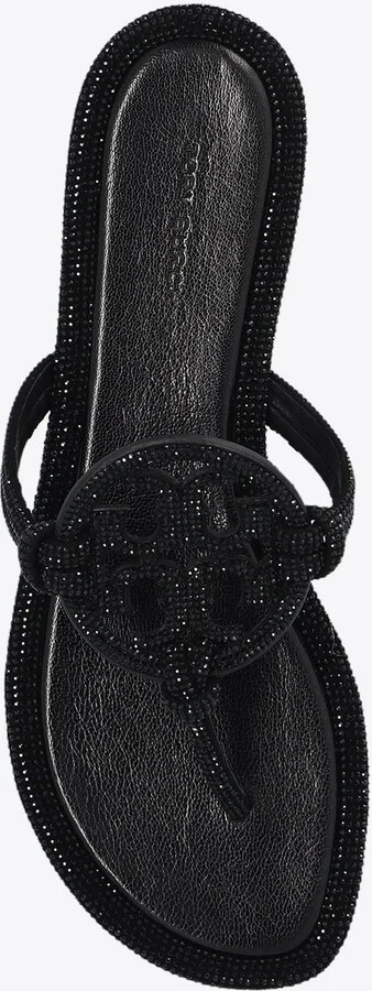 Miller Crystal Logo Knotted Thong Sandals - Image 3
