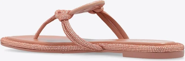 Miller Crystal Logo Knotted Thong Sandals - Image 2