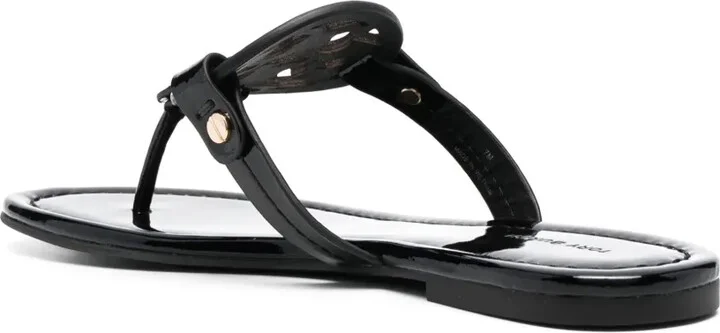 Miller cut-out leather flip-flops - Image 3