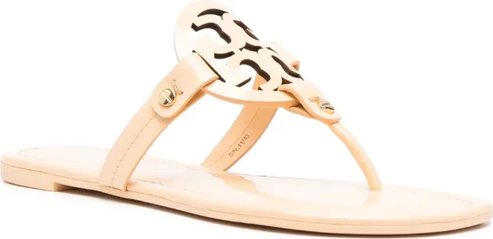 Miller cut-out leather flip-flops - Image 2