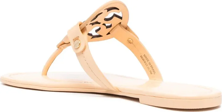 Miller cut-out leather flip-flops - Image 3