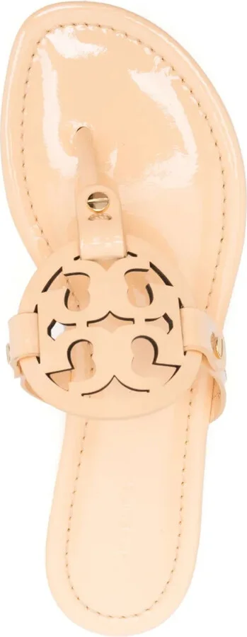 Miller cut-out leather flip-flops - Image 4