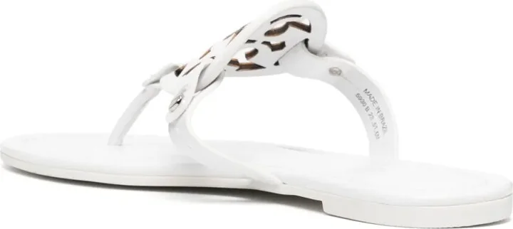 Miller cut-out leather flip-flops - Image 3