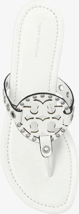 Miller Eyelet T-strap Flat Sandals - Image 3