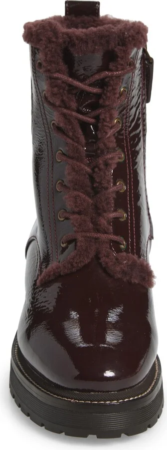 Miller Genuine Shearling Lined Combat Boot - Image 4