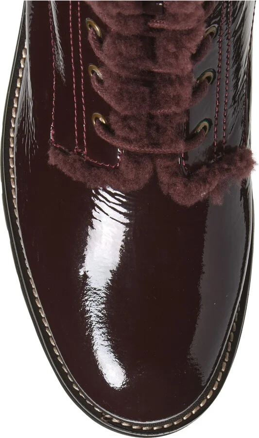 Miller Genuine Shearling Lined Combat Boot - Image 5