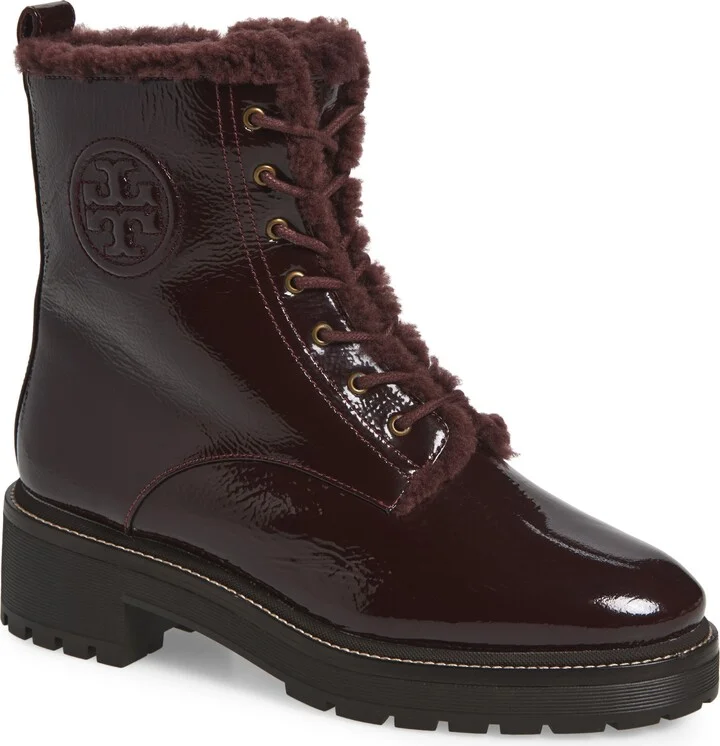 Miller Genuine Shearling Lined Combat Boot