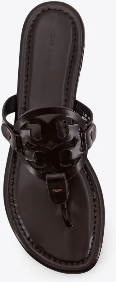 Miller Leather Flats Sandals - Image 3