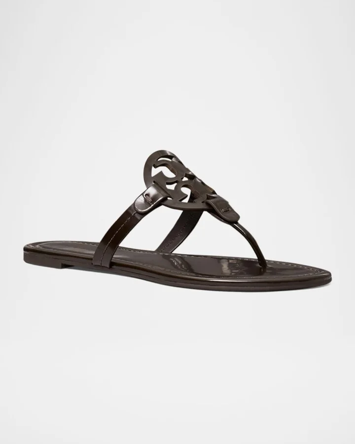 Miller Leather Logo Thong Sandals - Image 2
