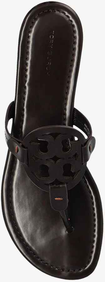 Miller Leather T-strap Flat Sandals - Image 3