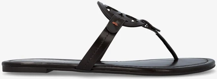 Miller Leather T-strap Flat Sandals