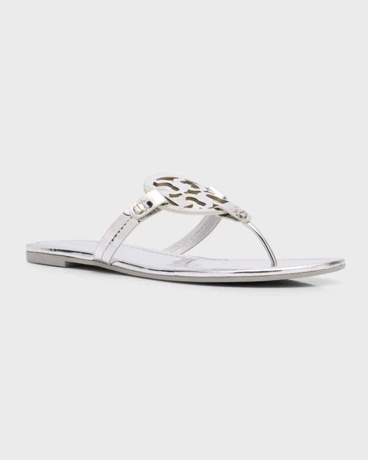 Miller Metallic Logo Thong Sandals - Image 4