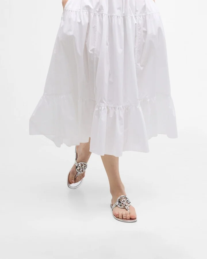 Miller Metallic Logo Thong Sandals - Image 6