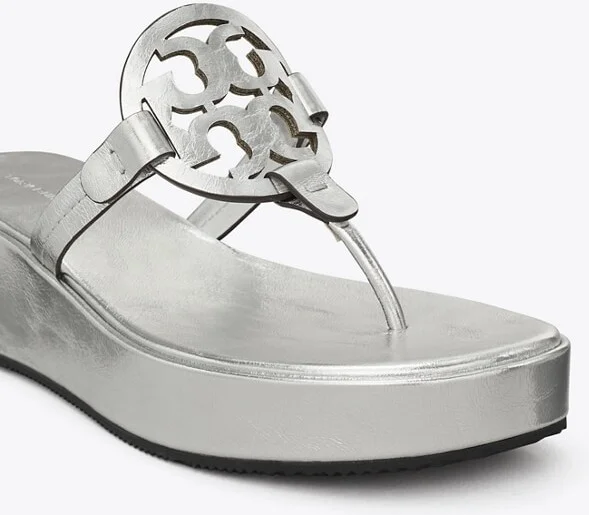 Miller Metallic Wedge Sandal - Image 4