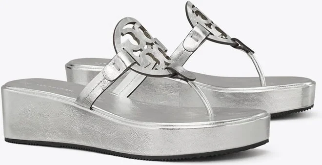 Miller Metallic Wedge Sandal