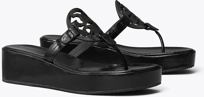 Miller Patent Wedge Sandal