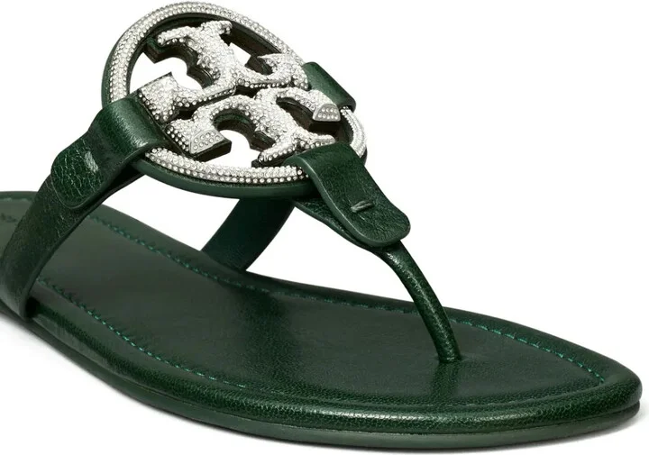 Miller Pavé leather sandals - Image 3