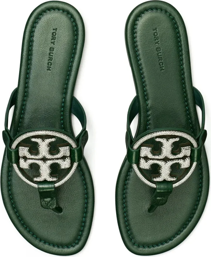 Miller Pavé leather sandals - Image 4