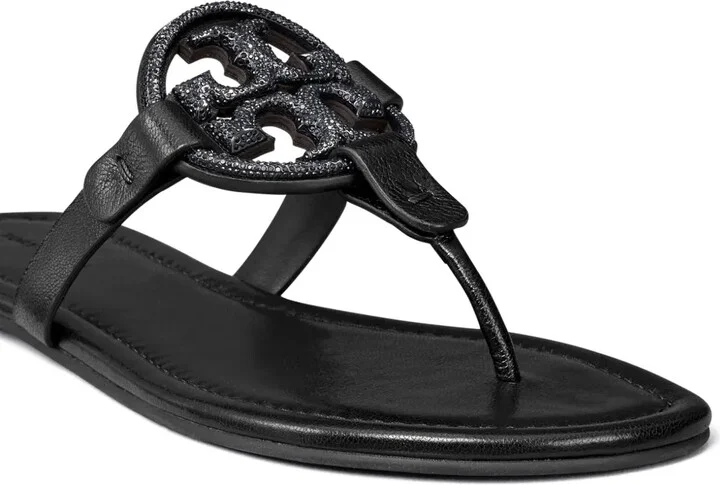 Miller Pavé leather sandals - Image 3