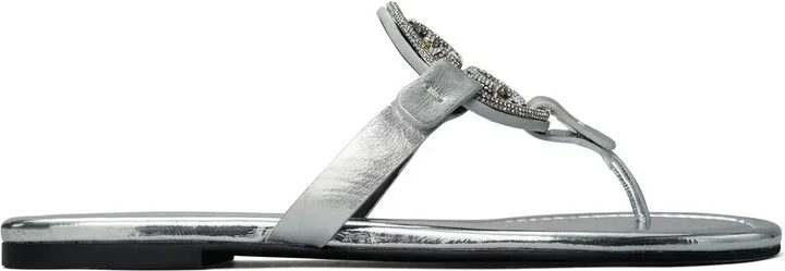 Miller pave logo sandals