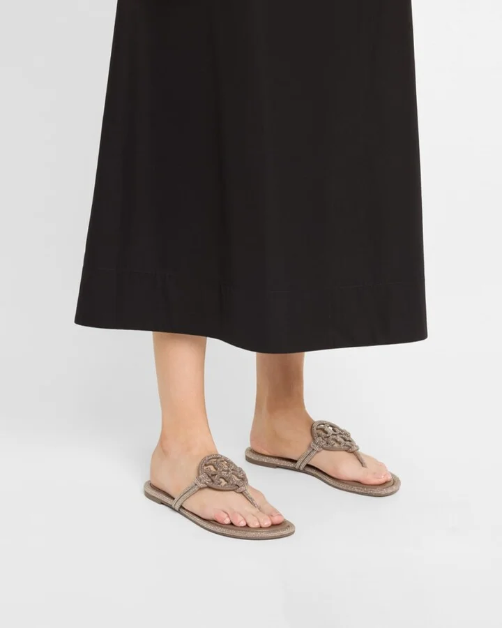 Miller Pave Logo Thong Sandals - Image 5