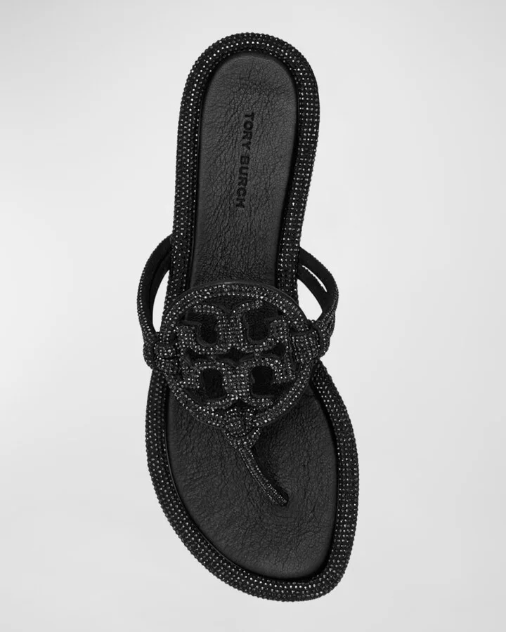 Miller Pave Logo Thong Sandals - Image 7
