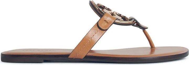 'miller' Sandals With 'pavé' In Brown Leather