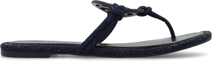 ‘Miller’ Slides, , Navy - Blue
