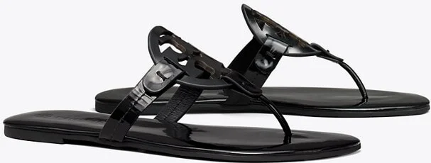 Miller Soft Patent Leather Sandal, Narrow
