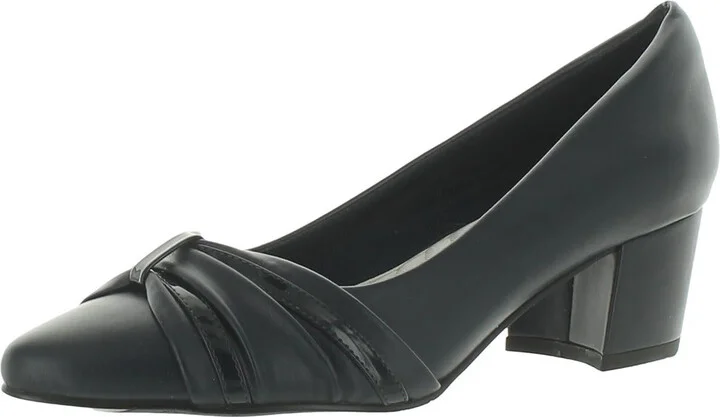 MIllie Womens Block Heel Pointed Toe Pumps