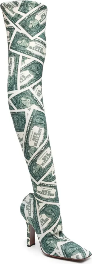 Million Dollar Boomerang thigh-high 115mm boots - Image 2