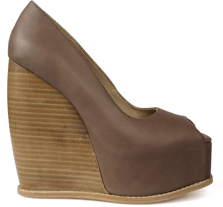 Milluh Peep Toe Platform Wedge Sandal - Image 3