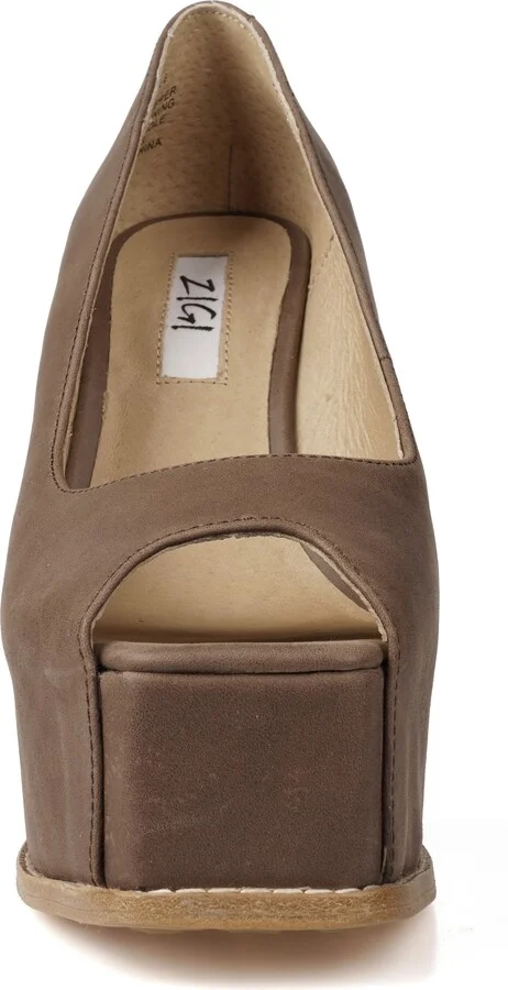 Milluh Peep Toe Platform Wedge Sandal - Image 4