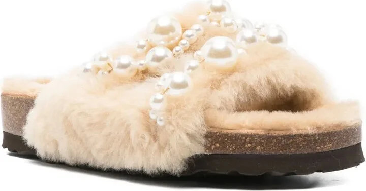 Mimi faux-pearl embellished sandals - Image 2